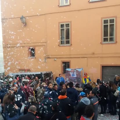 Area degli spettacoli durante una passata edizione della Sagra della Castagna di Savelli